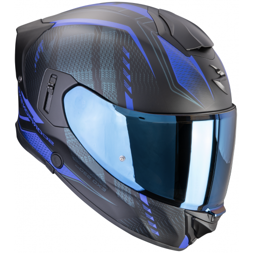 Мотошлем Scorpion EXO-530 Air Theras Matt Black/Blue