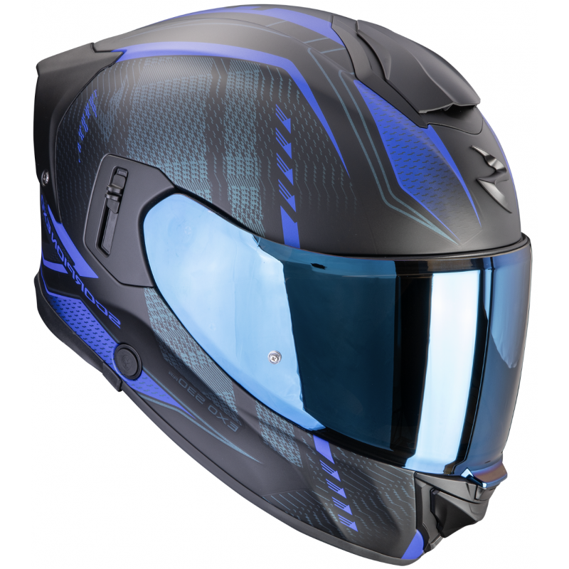Мотошлем Scorpion EXO-530 Air Theras Matt Black/Blue