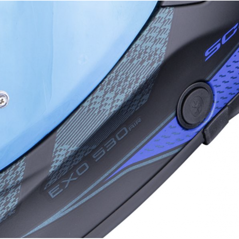 Мотошлем Scorpion EXO-530 Air Theras Matt Black/Blue