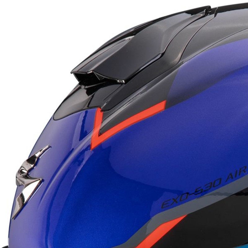 Мотошолом Scorpion EXO-530 Air Clip Blue/Black/Red