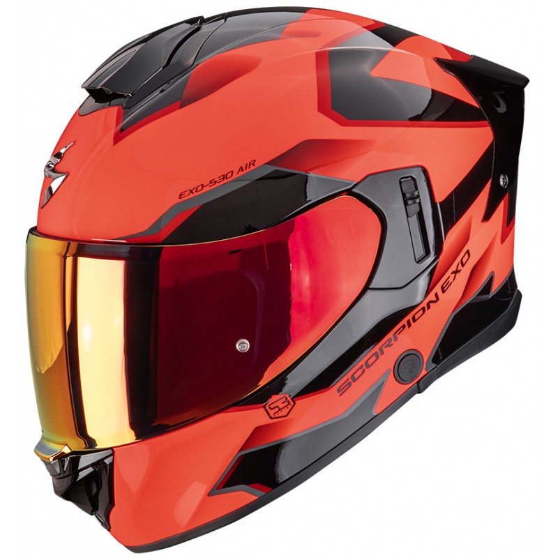 Мотошолом Scorpion EXO-530 Air Clip Red/Black