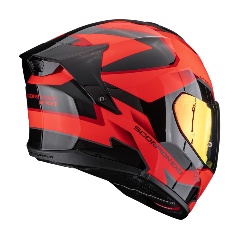 Мотошолом Scorpion EXO-530 Air Clip Red/Black