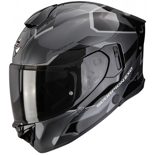 Мотошолом Scorpion EXO-530 Air Clip Silver/Black