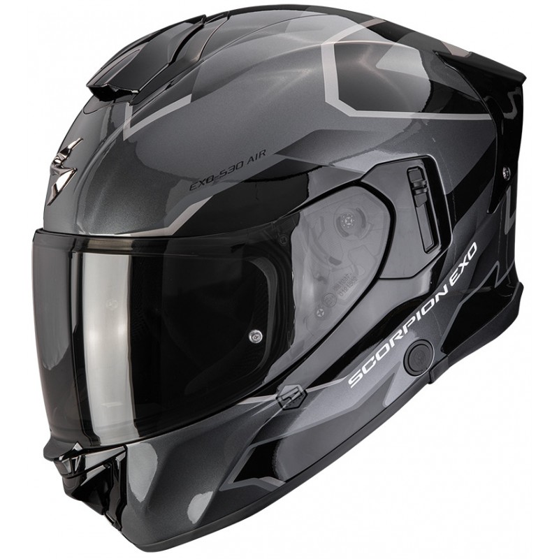 Мотошолом Scorpion EXO-530 Air Clip Silver/Black
