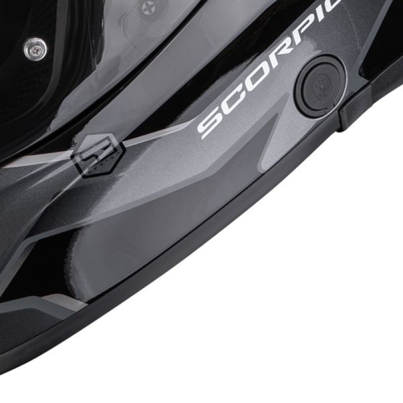 Мотошолом Scorpion EXO-530 Air Clip Silver/Black