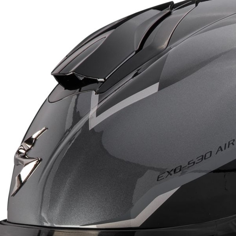 Мотошолом Scorpion EXO-530 Air Clip Silver/Black