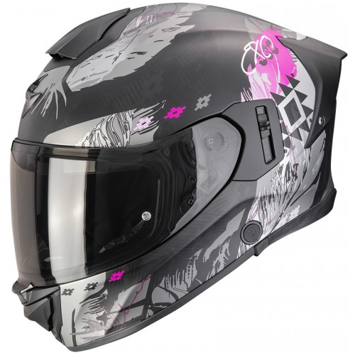 Мотошолом Scorpion EXO-530 Air Hadji Black/Pink