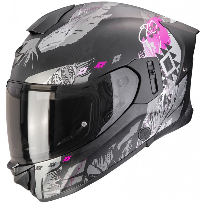 Мотошолом Scorpion EXO-530 Air Hadji Black/Pink