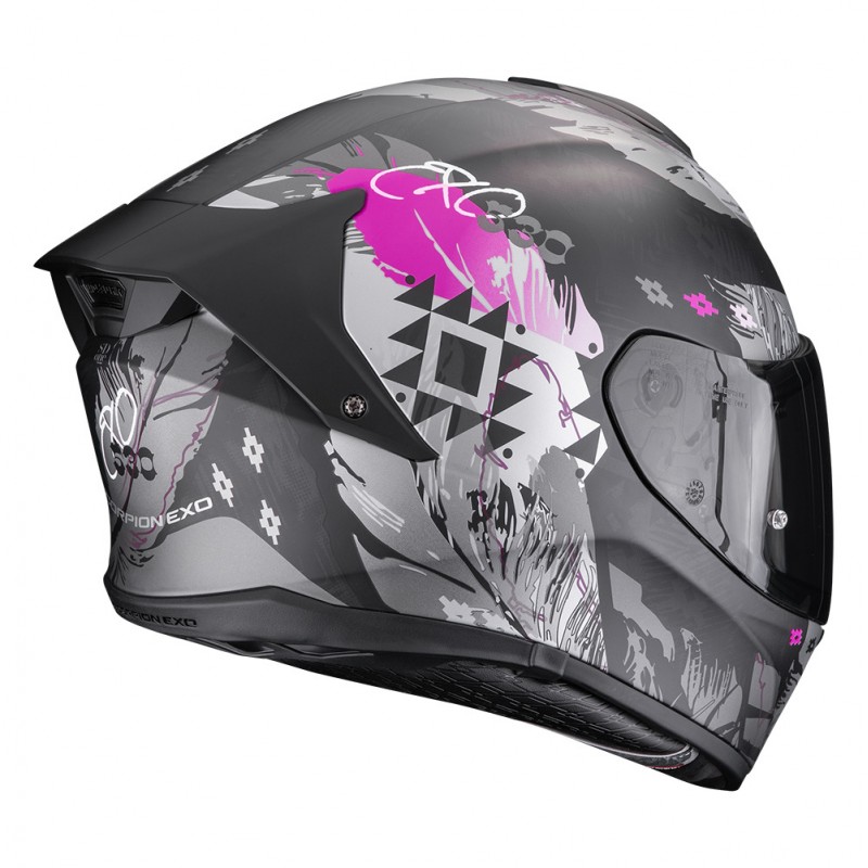 Мотошолом Scorpion EXO-530 Air Hadji Black/Pink