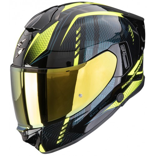 Мотошолом Scorpion EXO-530 Air Theras Black/Fluo Yellow