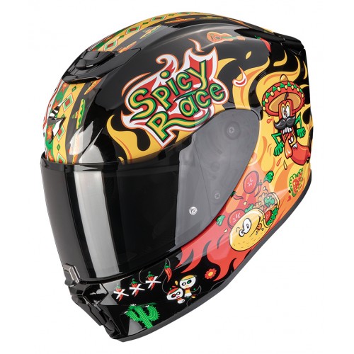 Мотошолом дитячий Scorpion EXO-JNR Air Yucatan Black/Yellow/Red