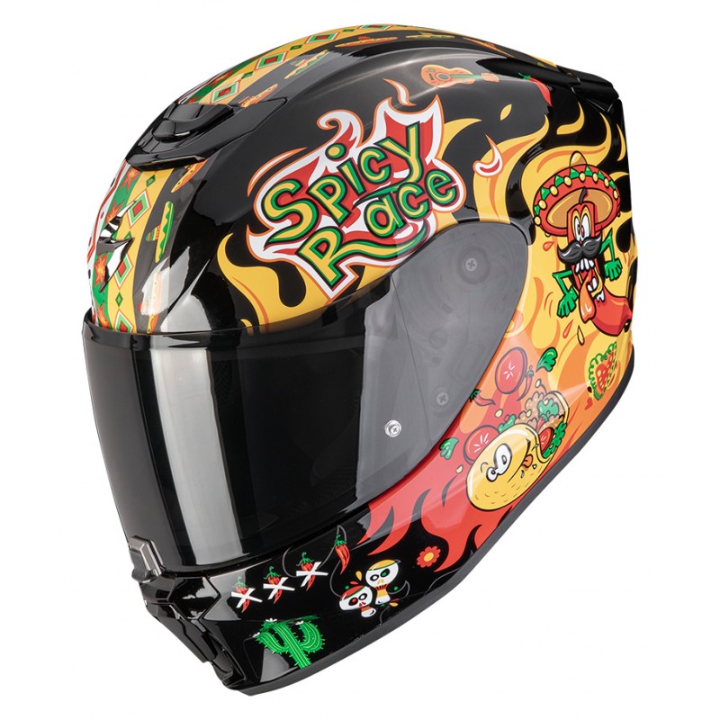 Мотошолом дитячий Scorpion EXO-JNR Air Yucatan Black/Yellow/Red