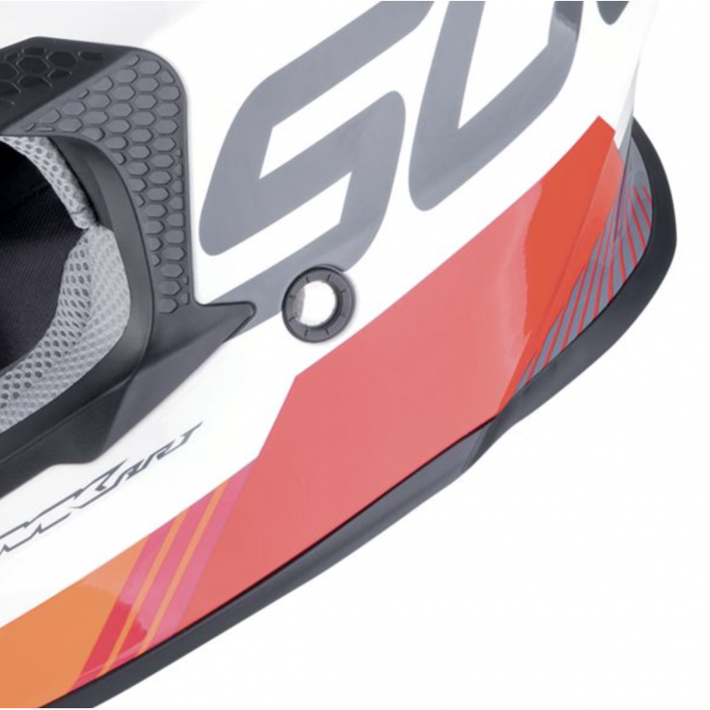 Мотошлем Scorpion VX-16 EVO Air Analog/White/Orange