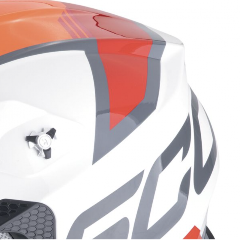 Мотошлем Scorpion VX-16 EVO Air Analog/White/Orange