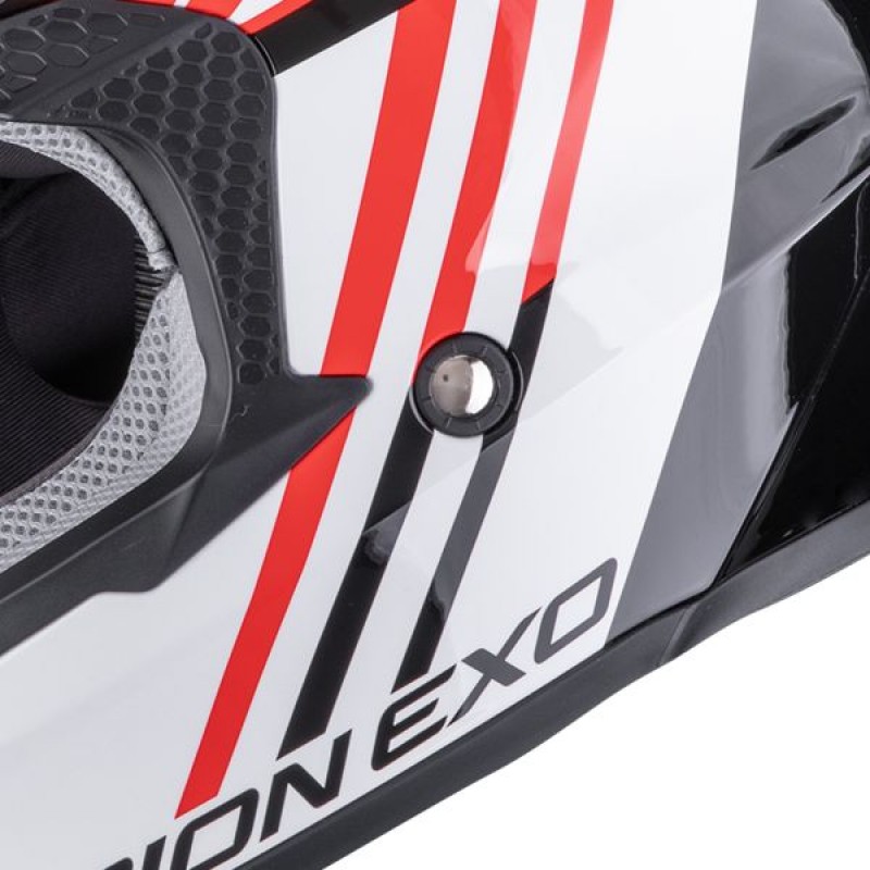 Мотошолом Scorpion VX-16 EVO Air Lignes Black/Red