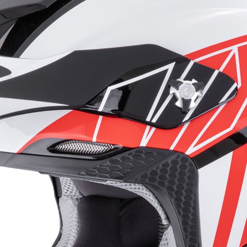 Мотошолом Scorpion VX-16 EVO Air Lignes Black/Red