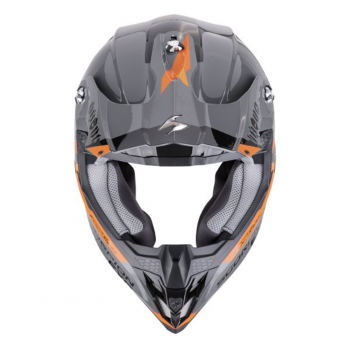 Мотошлем Scorpion VX-16 EVO Air ROD Grey/Orange
