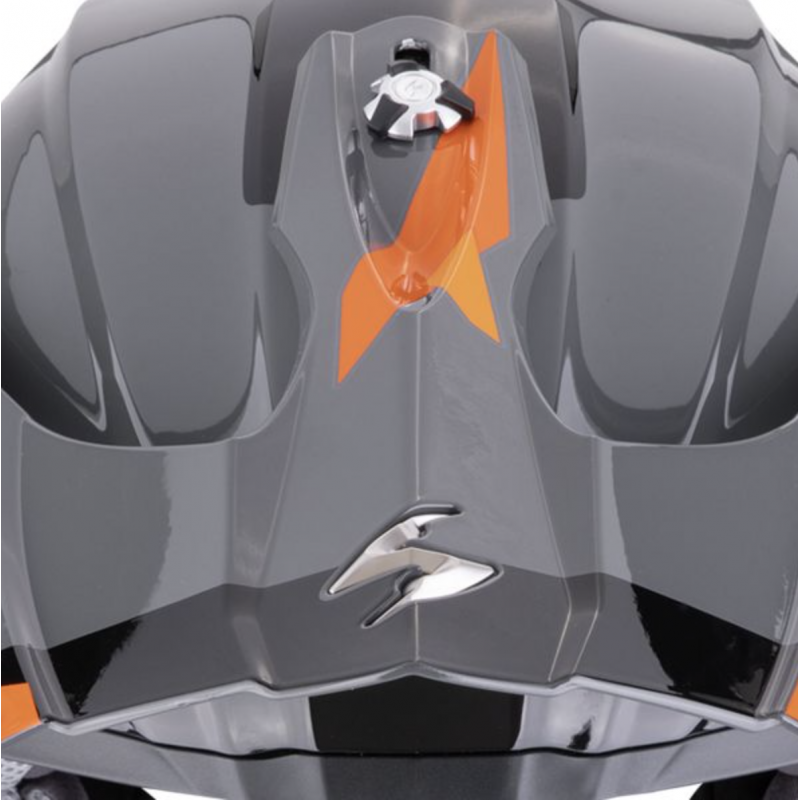 Мотошлем Scorpion VX-16 EVO Air ROD Grey/Orange