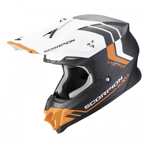 Мотошлем Scorpion VX-16 EVO Air Fusion Black/Orange