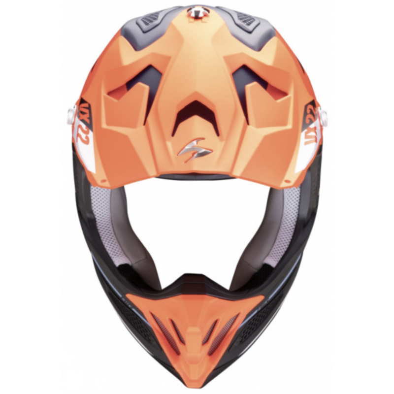 Мотошлем Scorpion VX-22 Air Beta Blue/Orange Matt