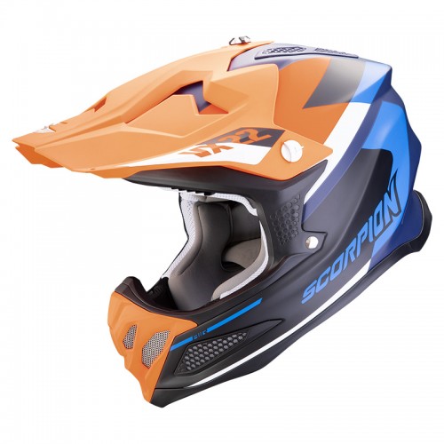 Мотошлем Scorpion VX-22 Air Beta Blue/Orange Matt
