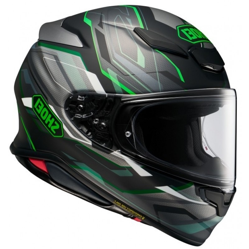 Мотошолом Shoei NXR 2 Capriccio TC-4 Black Gray Green Matt