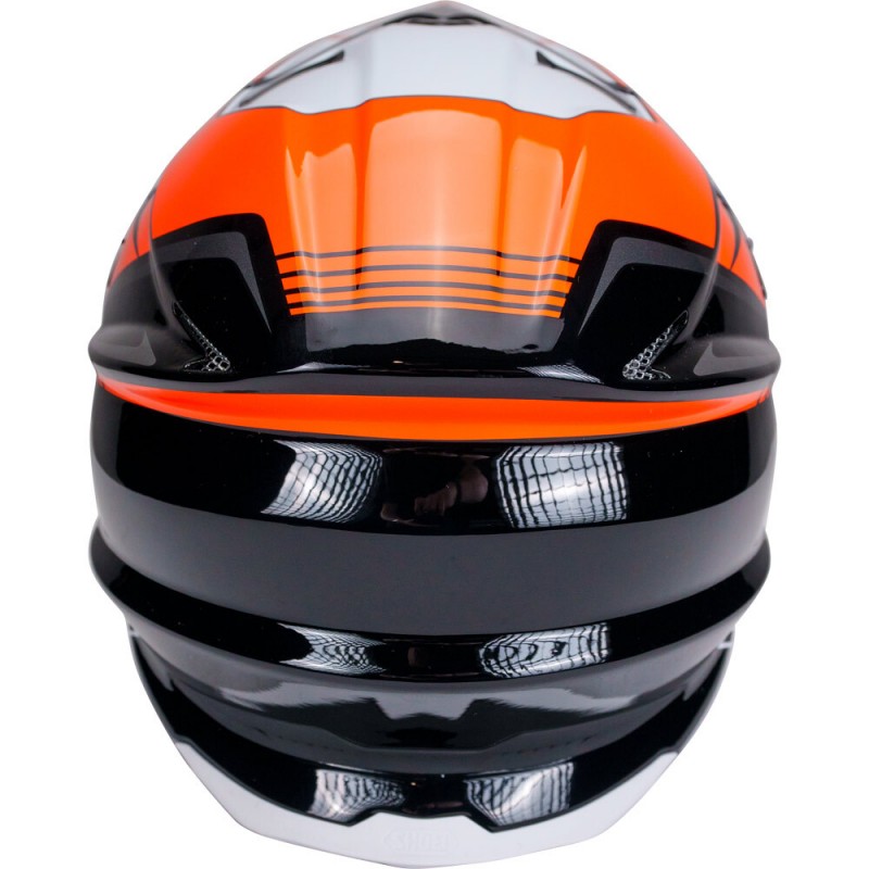 Мотошолом Shoei VFX-WR 06 Jammer TC-8 Black White Orange