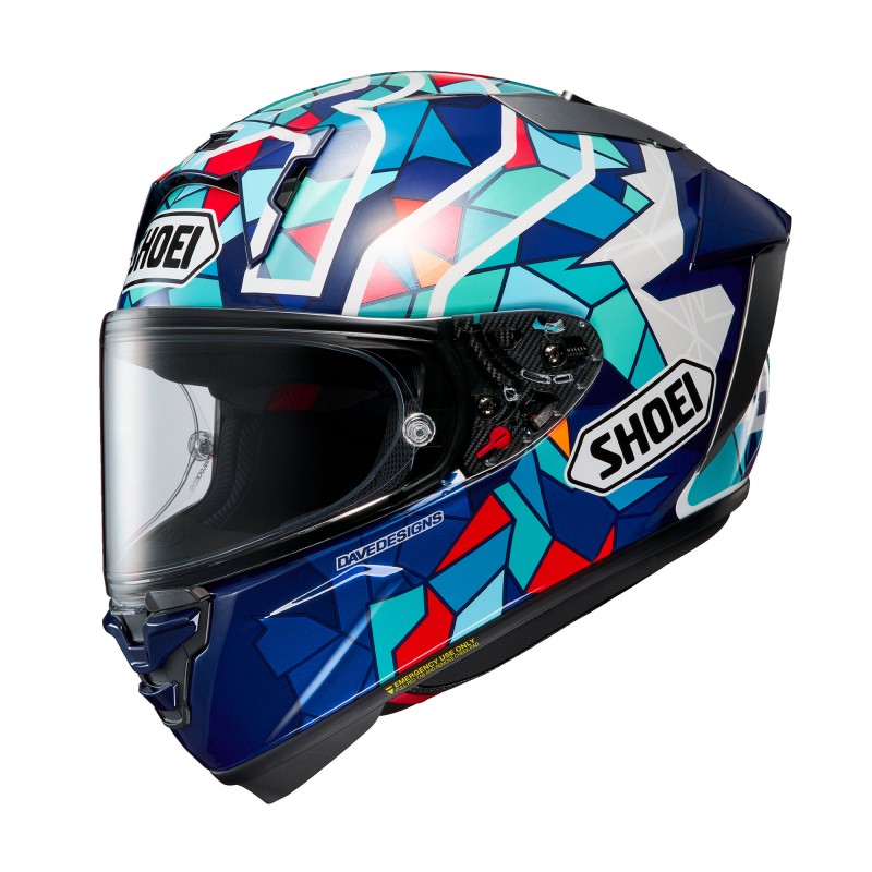 Мотошлем Shoei X-SPR Pro Marquez Barcelona TC-10 Blue Red