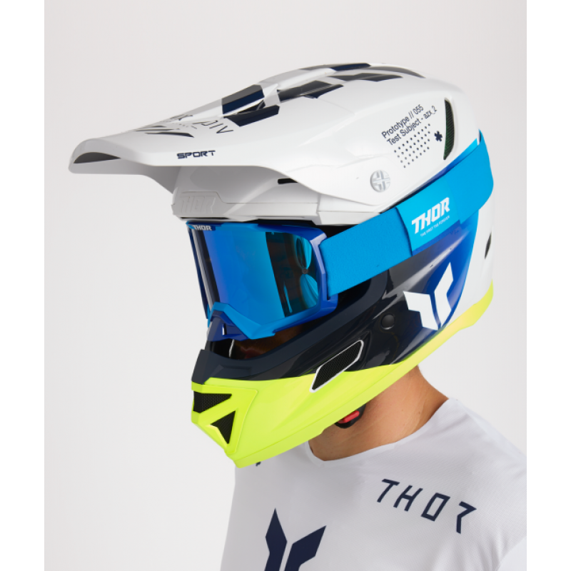 Мотошлем Thor Reflex Sport Strike MIPS Navy/Acid