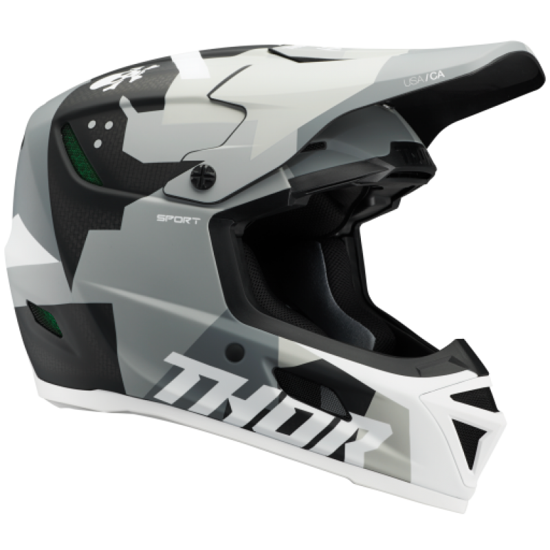 Мотошлем Thor Reflex Sport Carbon Brave MIPS Grey/White