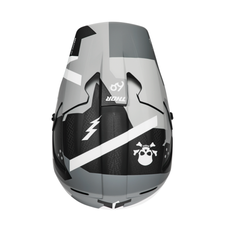 Мотошлем Thor Reflex Sport Carbon Brave MIPS Grey/White