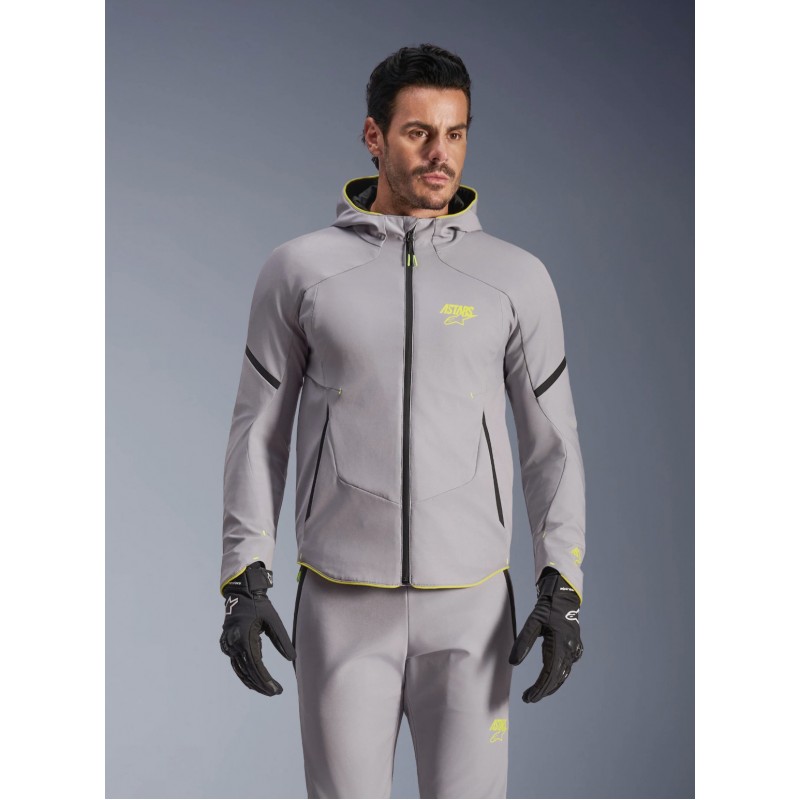 Мотокуртка Alpinestars Aeroshell WP Gray/Yellow