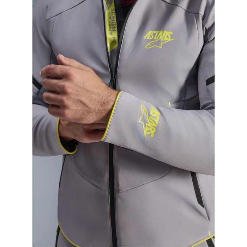 Мотокуртка Alpinestars Aeroshell WP Gray/Yellow