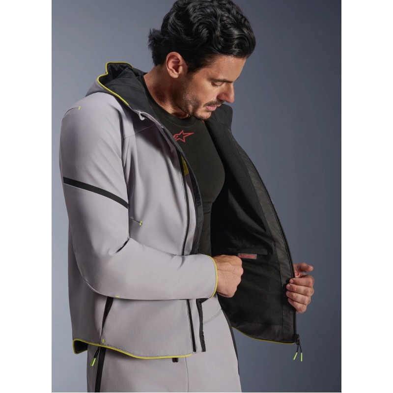 Мотокуртка Alpinestars Aeroshell WP Gray/Yellow