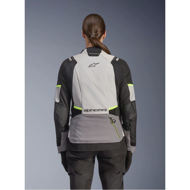 Мотокуртка жіноча Alpinestars Stella Andes V4 Drystar Gray/Black/Yellow