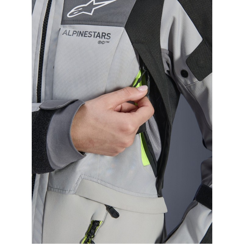 Мотокуртка жіноча Alpinestars Stella Andes V4 Drystar Gray/Black/Yellow