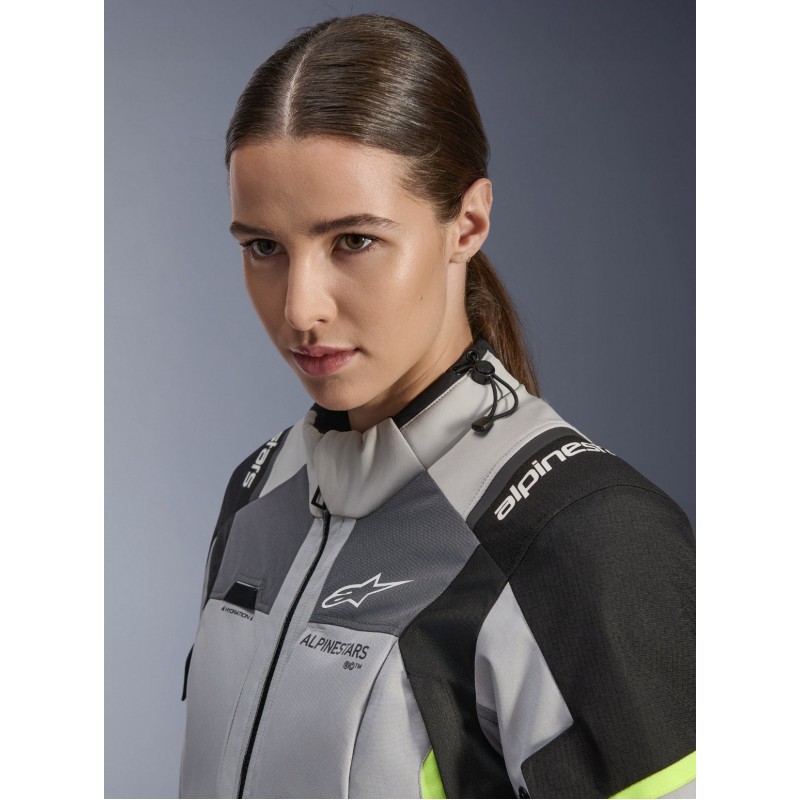 Мотокуртка жіноча Alpinestars Stella Andes V4 Drystar Gray/Black/Yellow