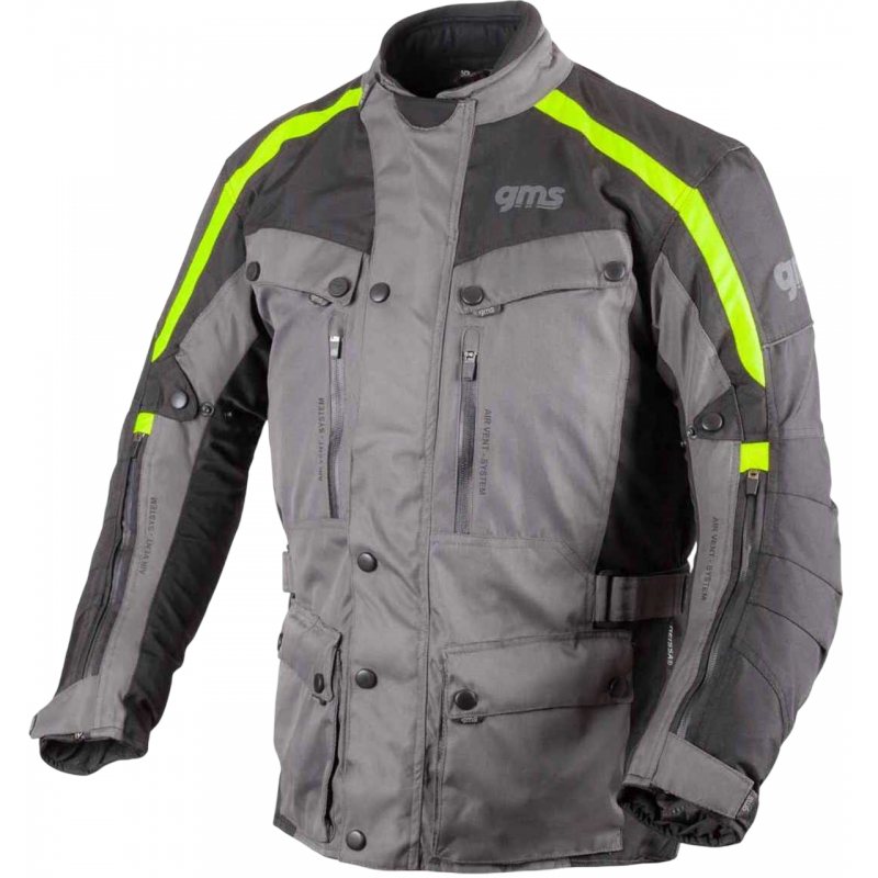 Мотокуртка GMS Temper Grey Yellow W