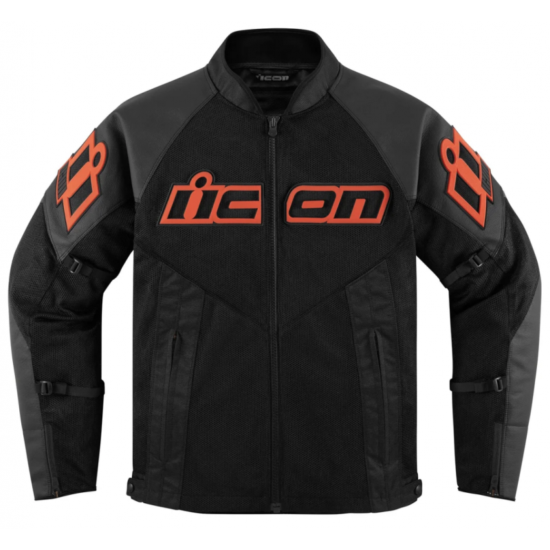 Мотокуртка Icon Mesh AF Leather Black/Red