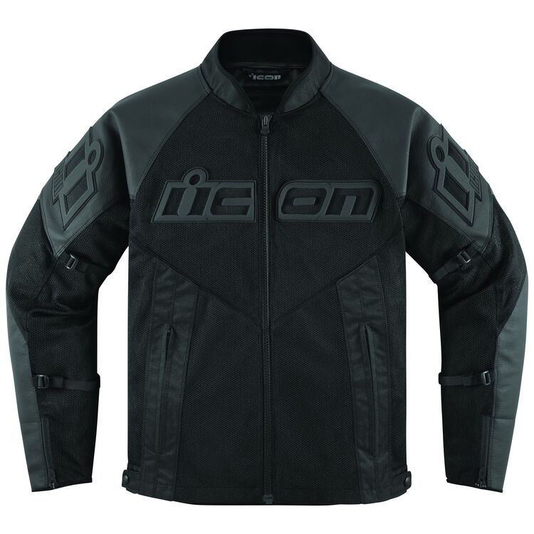 icon メッシュAFレザージャケット　プロテクター無し　アイコン Мотокуртка Icon Mesh AF Leather Black купить от 12 600 грн