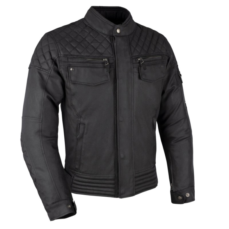 Мотокуртка Oxford Hardwick Wax Cotton Black