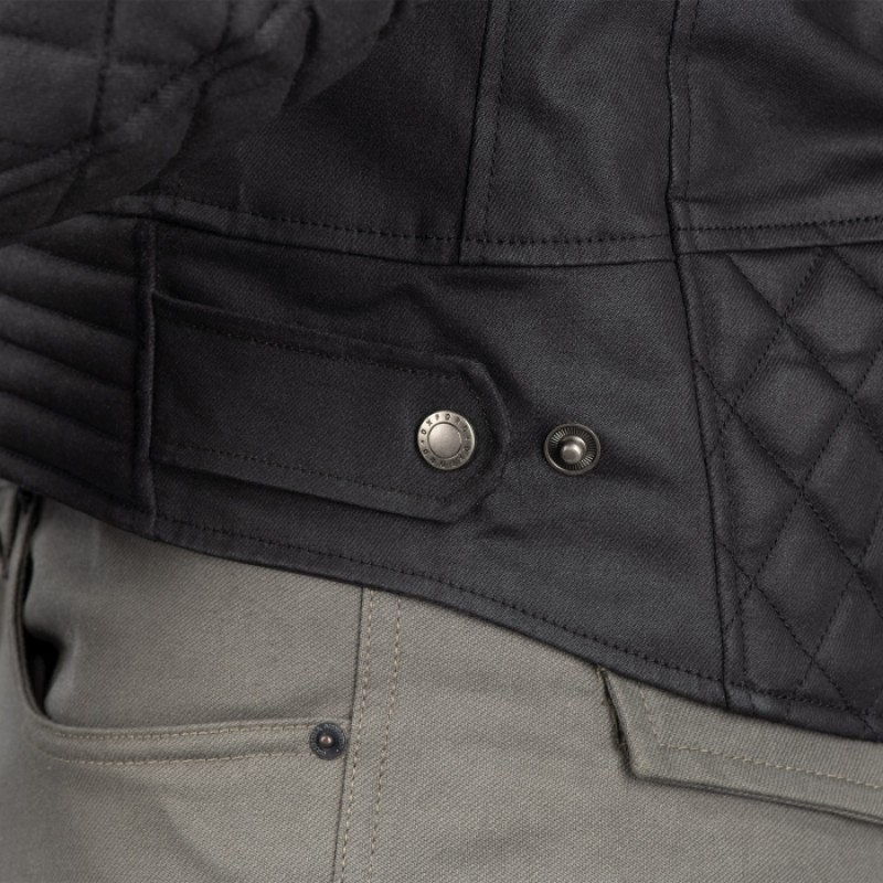 Мотокуртка Oxford Hardwick Wax Cotton Black