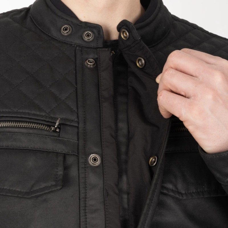 Мотокуртка Oxford Hardy 2.0 Wax Cotton Black