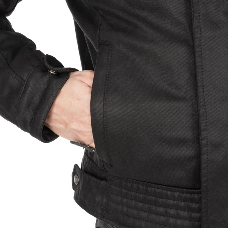 Мотокуртка Oxford Hardy 2.0 Wax Cotton Black
