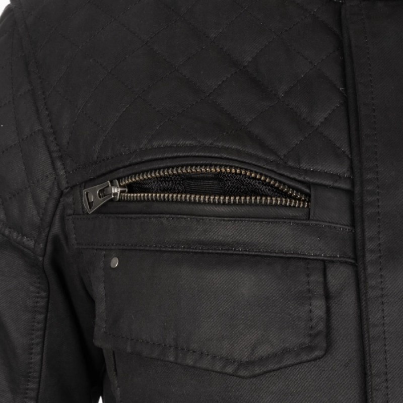 Мотокуртка Oxford Hardy 2.0 Wax Cotton Black