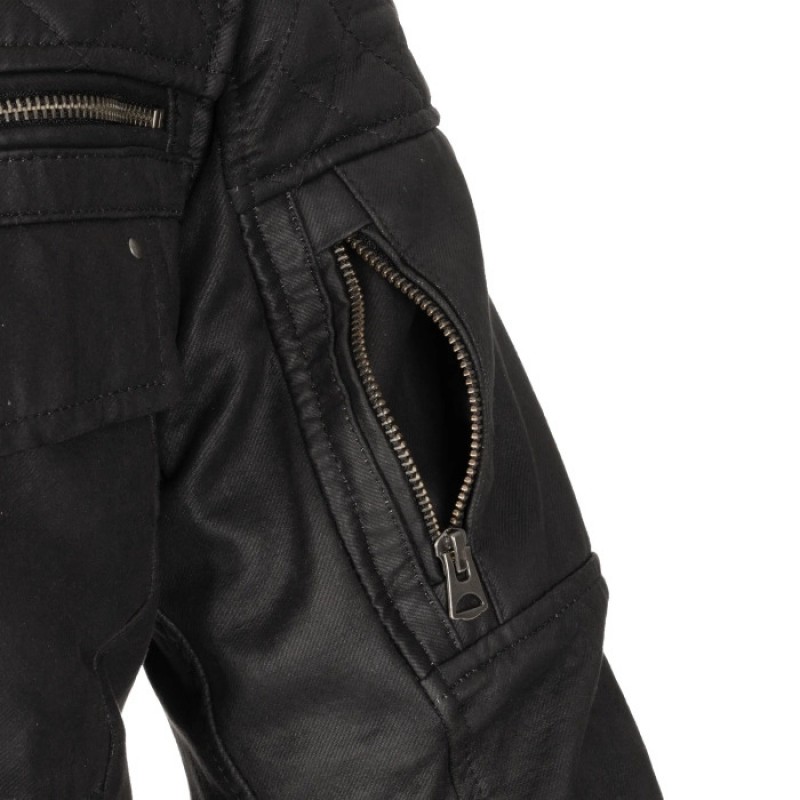Мотокуртка Oxford Hardy 2.0 Wax Cotton Black