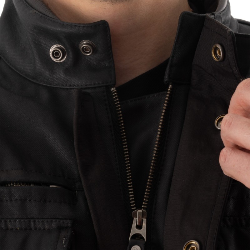 Мотокуртка Oxford Sterling Dry2Dry Wax Cotton Black