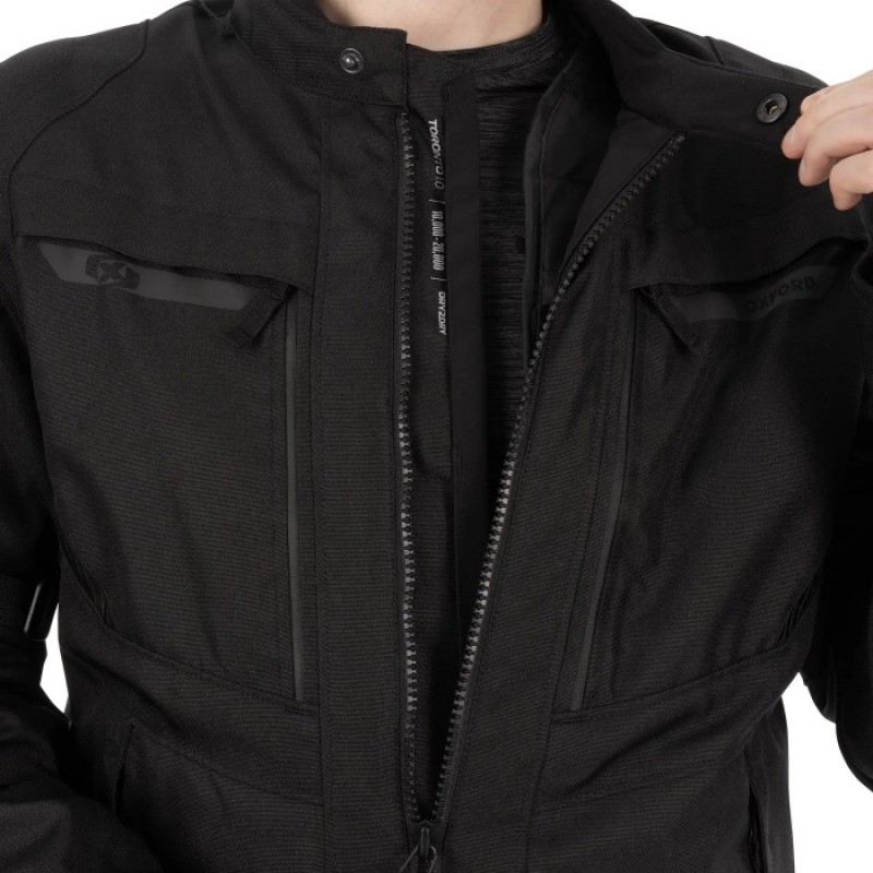 Мотокуртка Oxford Toronto 1.0 Dry2Dry Black