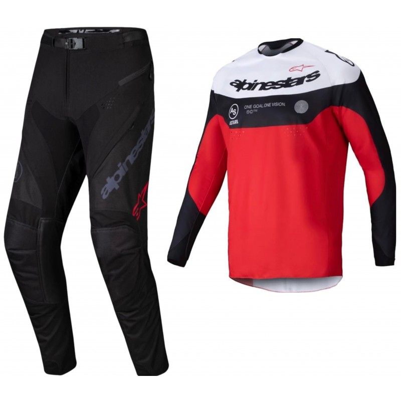 Комплект Джерсі Штани Alpinestars Pro-Dura Black/Red/White