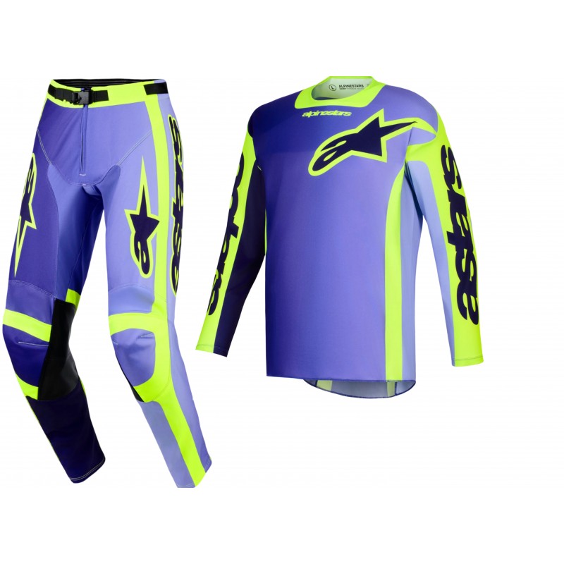 Комплект Джерсі Штани Alpinestars Racer Portl Purple/Yellow/Fluo
